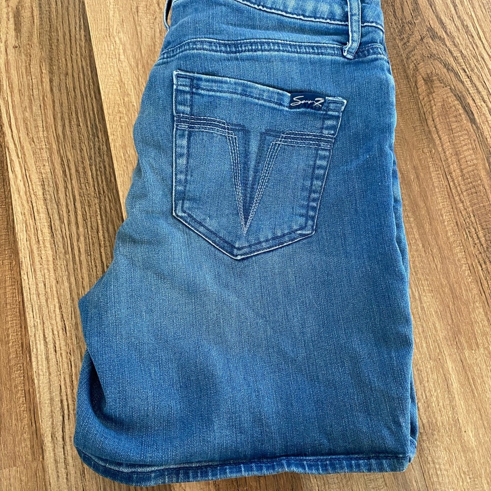 Seven7 Classic Blue Jean Shorts